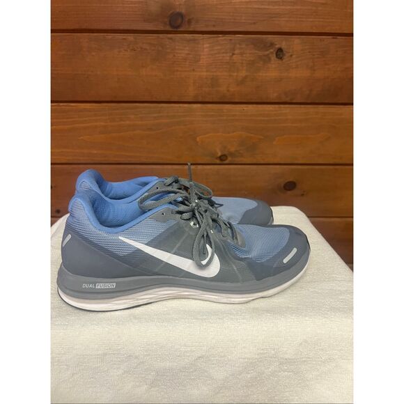 Nike Womens Dual Fusion X2 819319-002 Blue Running Shoes  Sz 10 - Picture 2 of 8